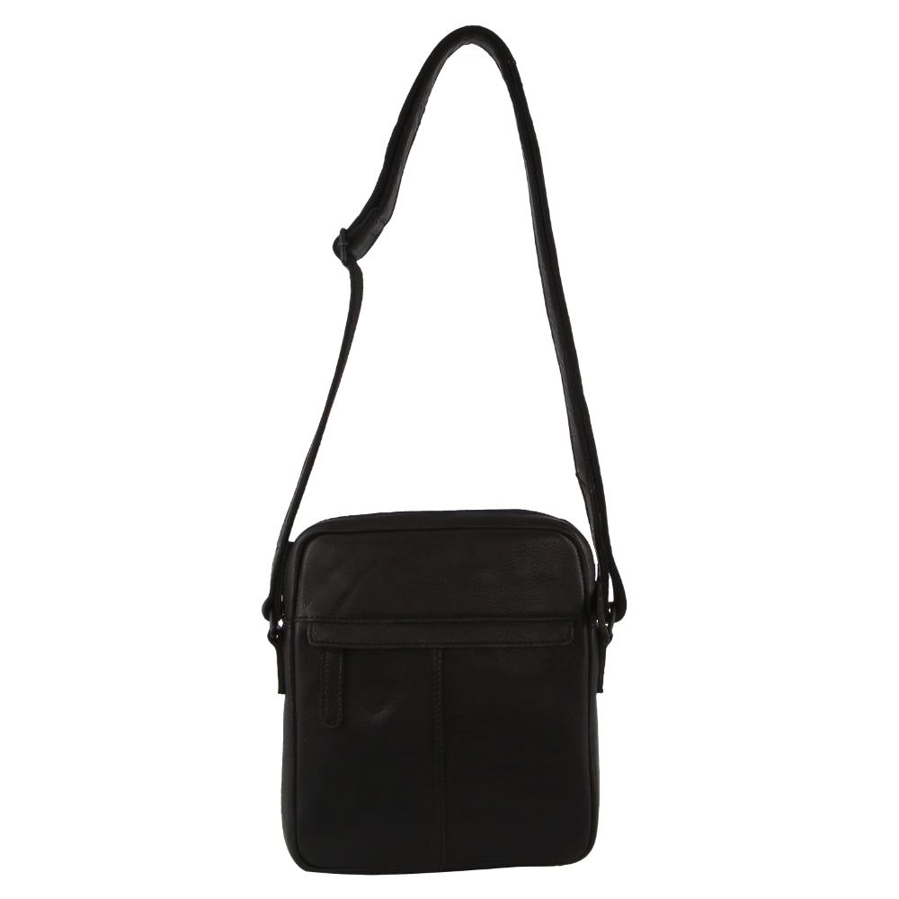 Bolsas Hombro Pierre Cardin Leather Multi-Compartment Cross-Body Bag Hombre Negras | GRUQ-63514