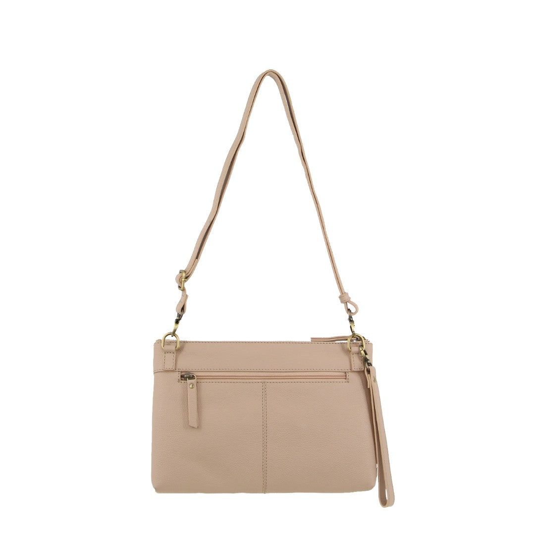 Clutch Pierre Cardin Vintage Leather Multiway Crossbody Bag Clutch Mujer Beige | GDRT-32486