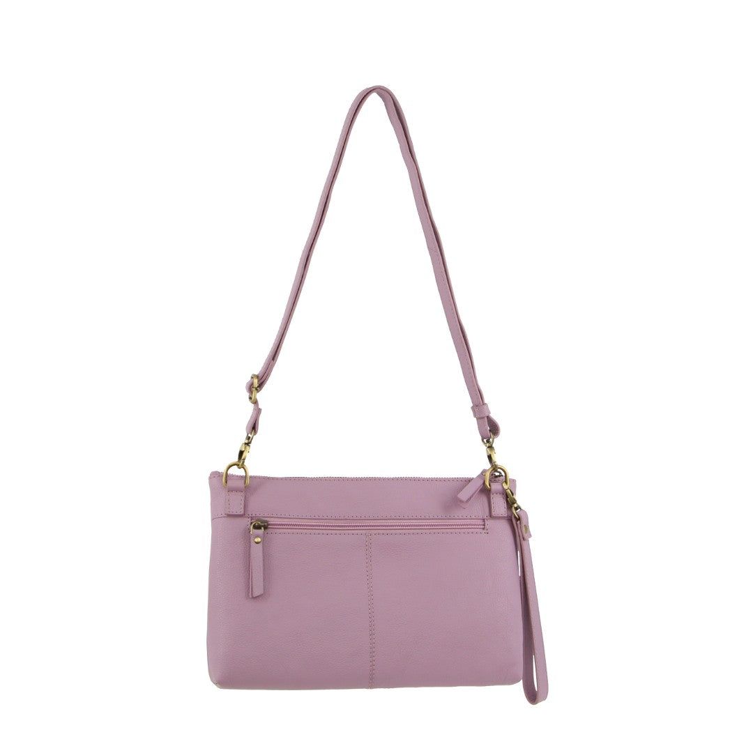 Clutch Pierre Cardin Vintage Leather Multiway Crossbody Bag Clutch Mujer Rosas | BMVJ-58340