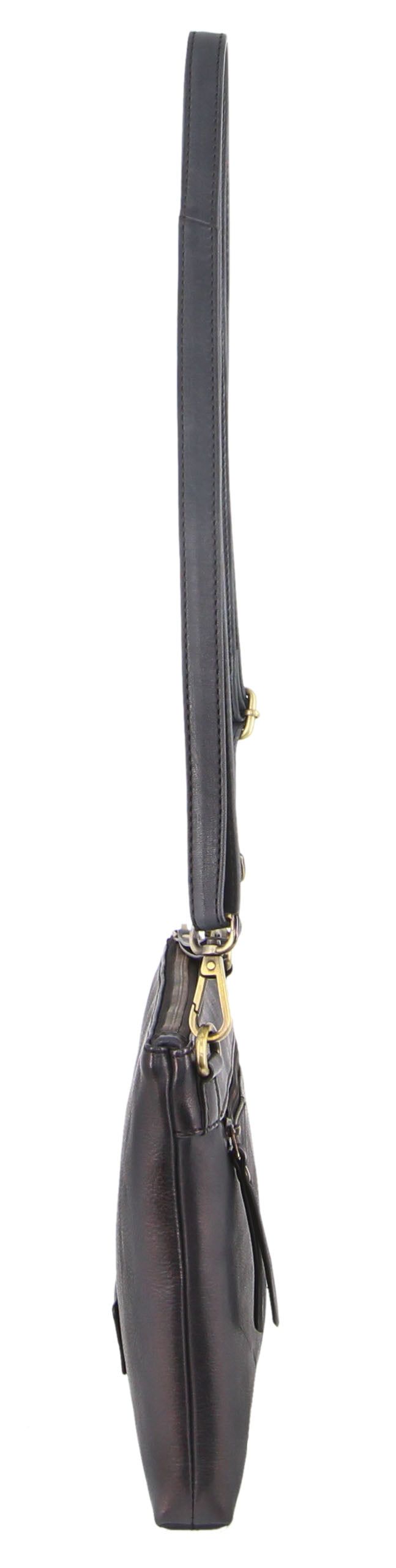 Clutch Pierre Cardin Vintage Leather Multiway Crossbody Bag Clutch Mujer Negras | OUEK-23758
