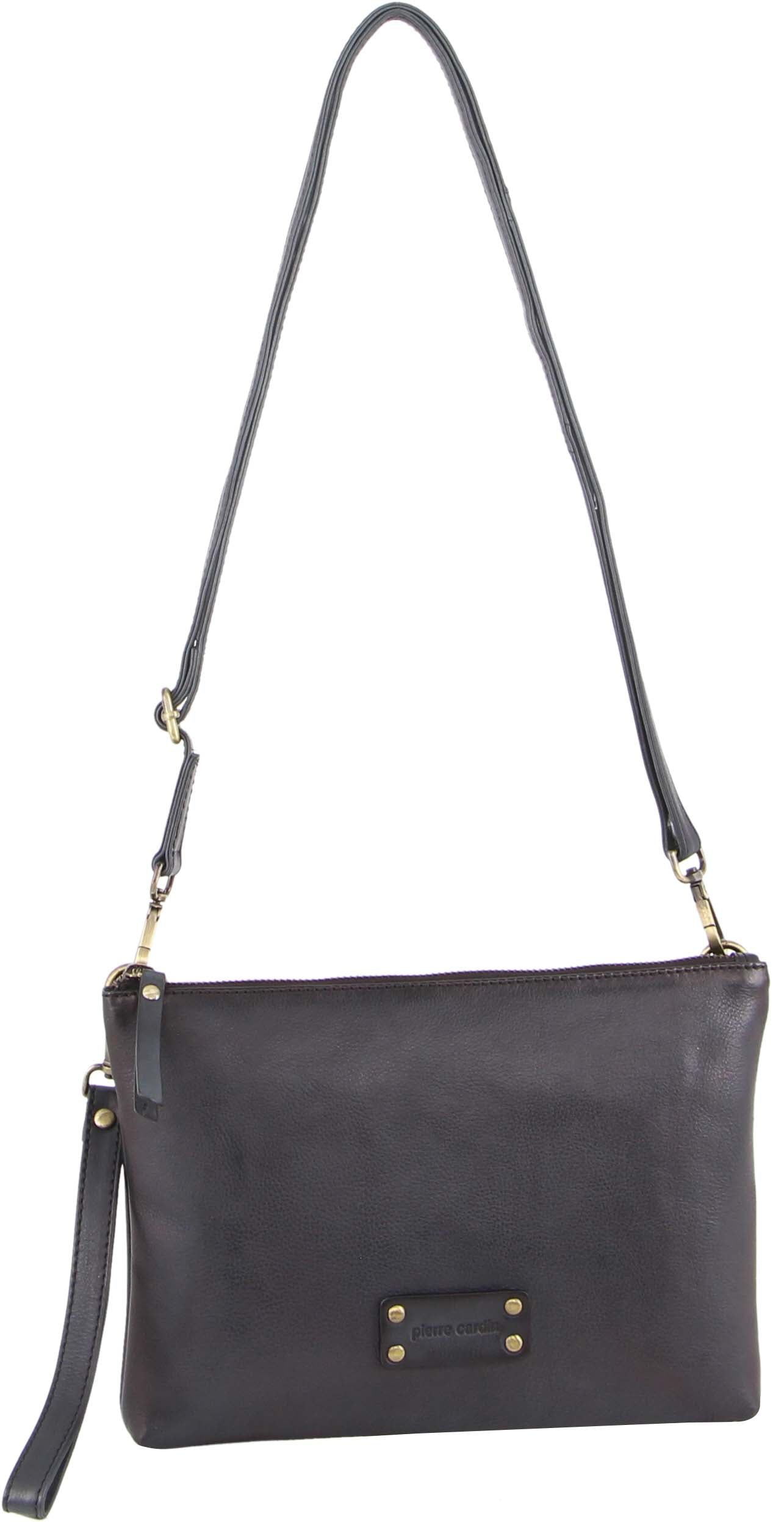 Clutch Pierre Cardin Vintage Leather Multiway Crossbody Bag Clutch Mujer Negras | OUEK-23758